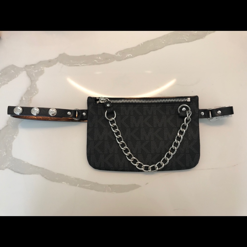 Michael Kors black logo fanny pack